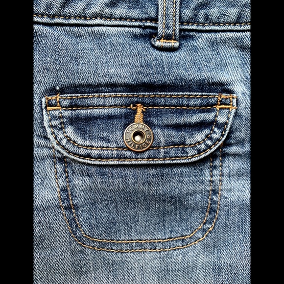TOMMY HILFIGER Button Down Pocket Mini Jean Skirt - Picture 7 of 8